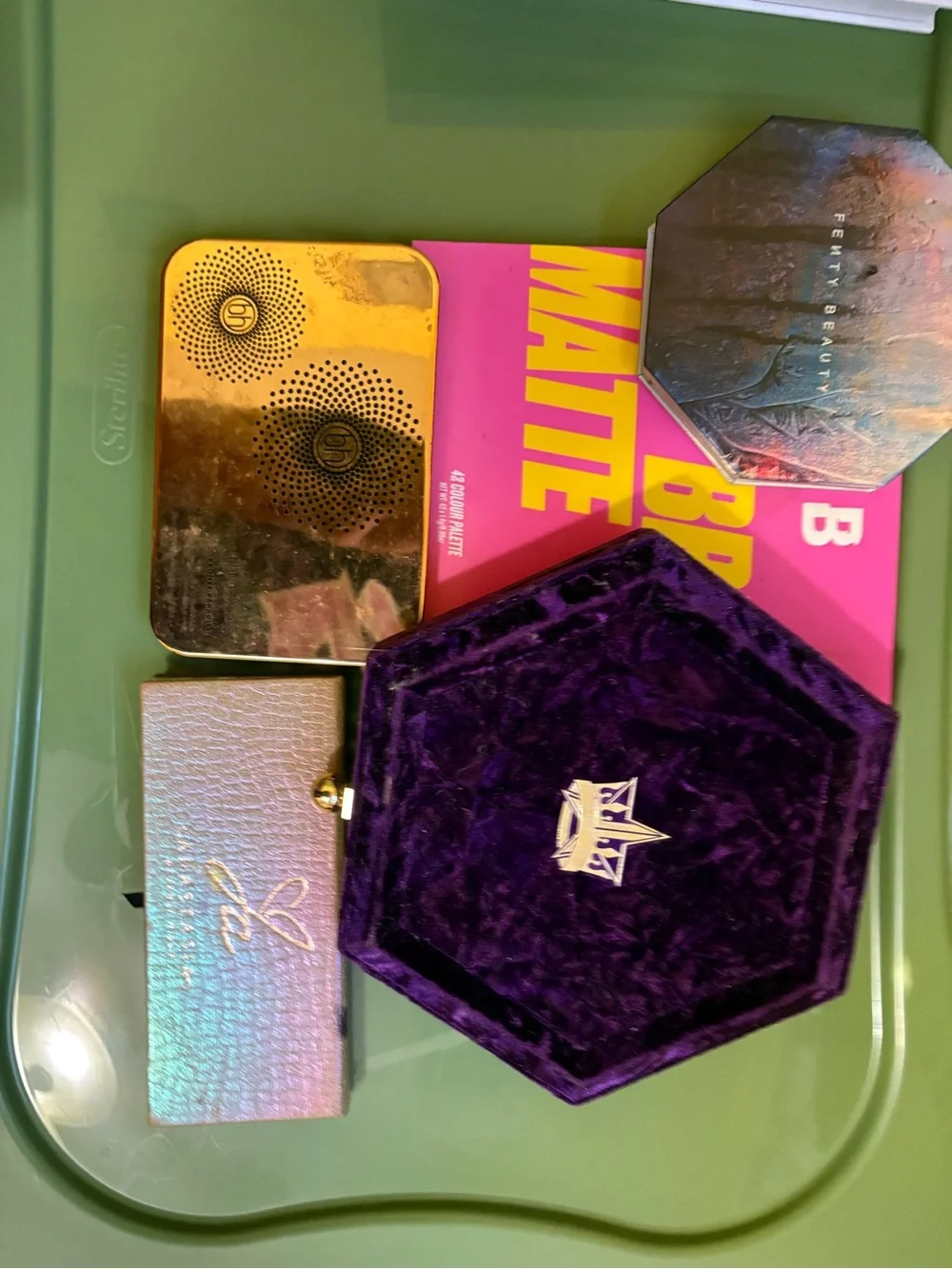 Jeffree Star Compact and Fenty beauty plus other palettes